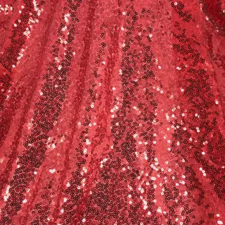 130cm * 1m Pailletten Stoff,Glitzer Pailletten Dekostoff Steppstoff Paillettenstoff Sequenzstoff Sparkly Stoff für DIY handgemachte Kleidung Hochzeit Party DIY Nähen Handwerk -Rot