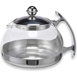 Gravidus Teekanne Glas mit Edelstahl Stövchen ca. 1,2 Liter