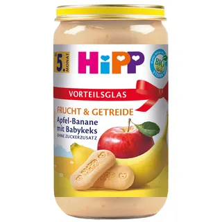 HiPP Apfel-Banane mit Babykeks, 6er Pack (6 x 250 g)