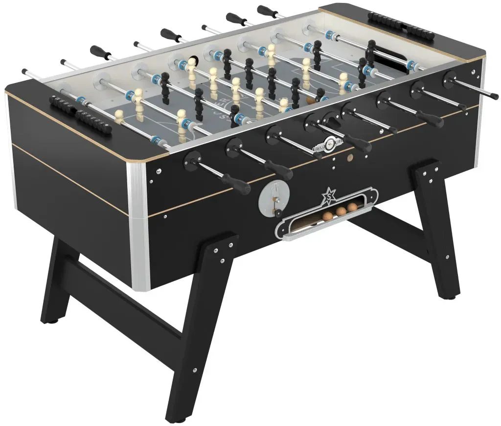 Deutscher Meister Tischfußball Kickertisch "CHAMPIONLINE",schwarz,