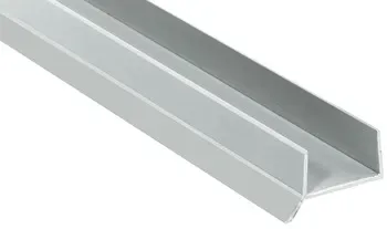 Häfele Sockelprofil mit Dichtungslippe, 16 x 2500 mm, Kunststoff weiß
