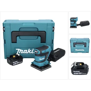 Makita DBO 480 F1J Akku Schwingschleifer 18 V 112 x 102 mm + 1x Akku 3,0 Ah + Makpac - ohne Ladegerät