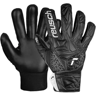Reusch Attrakt Starter Solid Finger Support Torwarthandschuhe Kinder Jugendliche Fußballhandschuhe Fingerprotektion für alle Wetterbedingungen und Spielfeldoberflächen