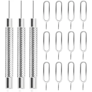 15 Stück SIM Karte Nadel, SIM-Karten-Entfernungswerkzeug, SIM Kartenträger Auswerfer Pin Auswerfen Removal Tool, SIM-Pin Handy-Nadel, zum Öffnen und Auswerfen von Stiften
