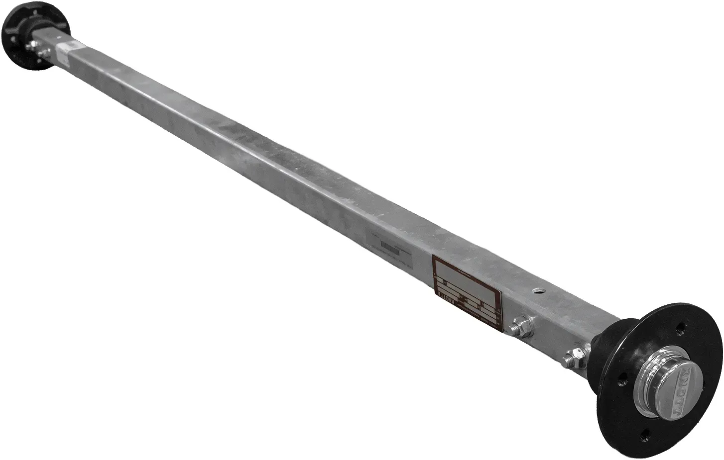 KNOTT VR7 ungebremste Starrachse mit Federung für Anhänger 750 kg 1480 mm 1820 mm 4x100