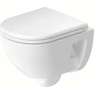 Duravit D-Code Wand-WC mit WC-Sitz Weiß Hochglanz