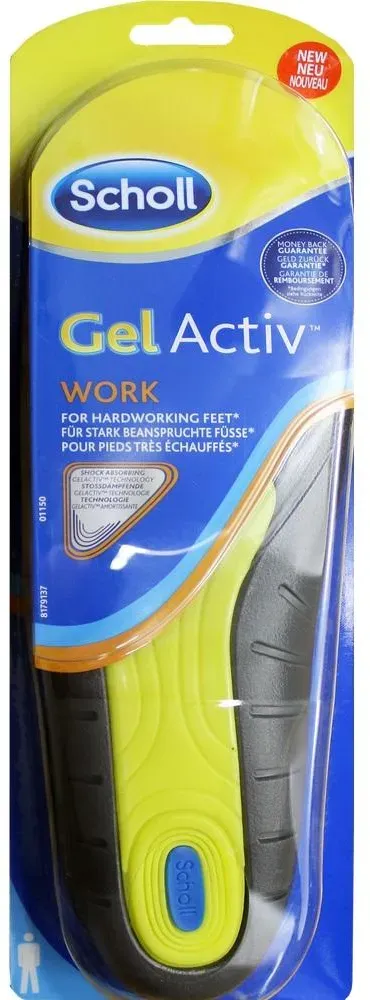Scholl GelActiv Einlegesohlen Work für Arbeitsschuhe in 40-46,5 – Für stark beanspruchte Füße