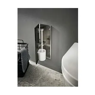 EMCO asis pure Unterputz-WC-Bürstengarnitur-Modul 975551305 170x435mm, Türanschlag rechts, weiß matt