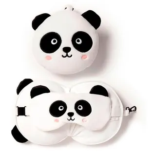 Triton-X Relaxeazzz Plüsch Panda Reisekissen & Schlafmaske
