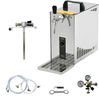 Bierzapfanlage Bierkühler Bier zapfen mit Kühlung 35 Liter/h & Adapter 5 L Dosen