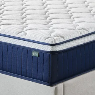 Taschenfederkernmatratze PremiumComfort, Hybridmatratze mit Memory Foam, Premium-Bezug, ZINUS, 25.4 cm hoch, (Packung, Orthopädische Matratze), Top Druckentlastung, Optimale Körperunterstützung, Perfekte Belüftung 140 cm x 200 cm x 25.4 cm