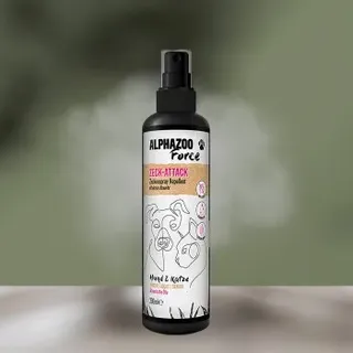 alphazoo ZeckAttack Zeckenspray für Hunde & Katzen I Starker Zeckenschutz Spray 200 ml