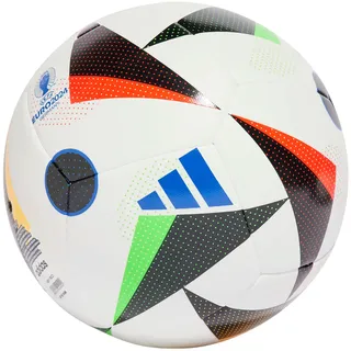 Adidas Euro 24 Trainingsball White / Black / Glow Blue 4    