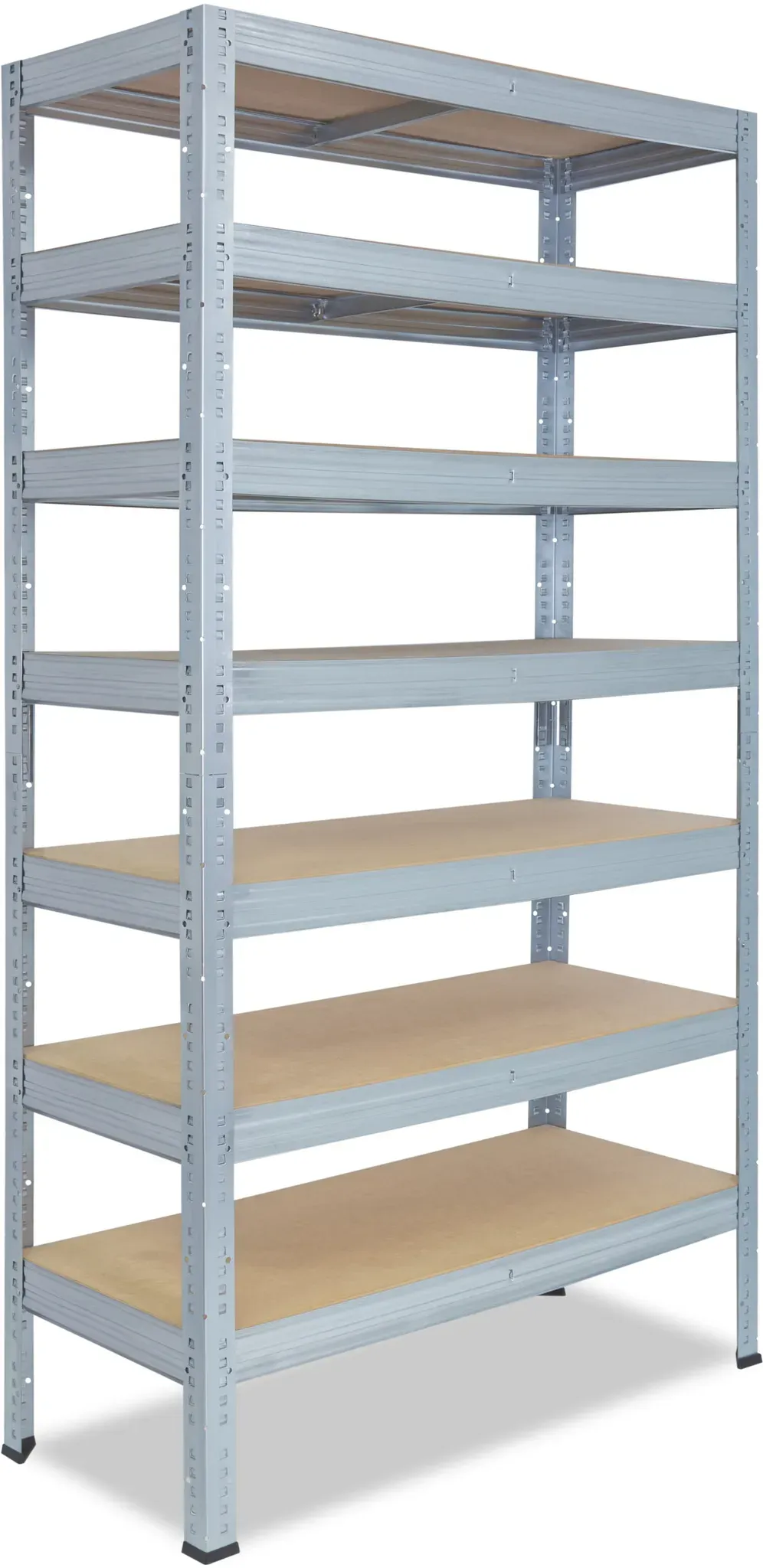 shelfplaza PRO 230x130x60 cm Schwerlastregal in verzinkt mit 7 Böden und 125 kg Traglast pro Boden