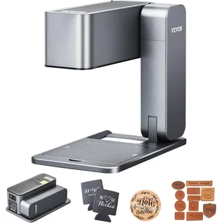 Vevor Lasergravierer, 600 mm/s, 5 W, Handgraviermaschine, DIY-Lasergravierer & -schneider, Basisset, für Mental, Einzel-Blaulaser, Holz, Leder, Acryl, Fasern, Schmuck, Glas