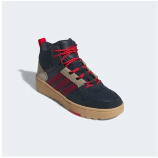 adidas Hoops 4.0 Mid Winterized Sportschuhe - Aurora Ink / Better Scarlet / Gum 4 - EU 41 1/3