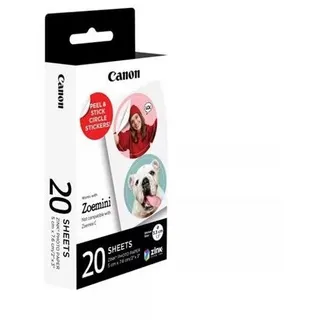 Canon ZINK - Selbstklebend - 33 mm Durchmesser 40 Etiketten (20 Bogen x 2)