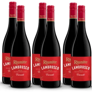 Riunite Lambrusco Emilia Rosso IGT, süß, sortenreines Weinpaket (6x0,75l)
