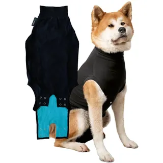 Trovet Recovery Suit Hund XL atmungsaktiv schwarz
