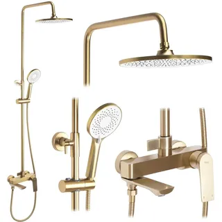 REA Duschgarnitur Avalon Brush Gold