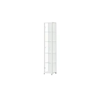 fif Möbel Vitrine 1-türig BEN , weiß , Maße (cm): B: 32 H: 172 T: 33.0