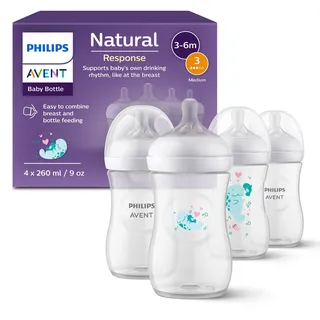Philips Natural Response - Babyflasche 260ml, mittlere Durchflussrate - SCY903/61