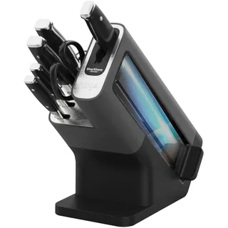 Ninja StaySharp Messerblock mit Schleifer Silber/Schwarz