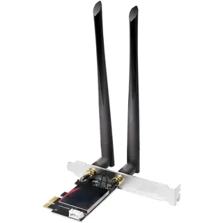 Logilink WL0248 - PCI Express Karte neuste Generation mit WLAN (5GHz/6GHz/2,4GHz) & BT v 5.2