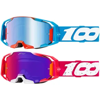 100% 100percent Armatic Jett Lawrence Pack Off-road Goggles Torched Mirror/Blue Mirror