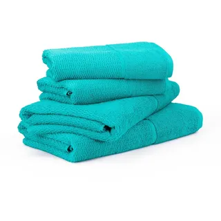 for Frottana Handtuchset, Blau, 67x140 cm, unisex, Oeko-Tex® Standard 100, Badtextilien, Handtuch-Sets