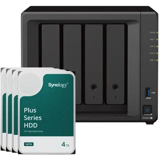 Synology DS923+ 16TB Plus HDD NAS-Bundle NAS inkl. 4x 4TB Synology Plus 3.5 Zoll SATA Festplatte