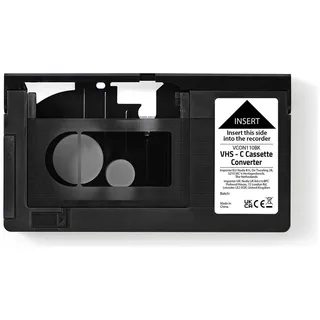Nedis VHS Converter Conversion: VHS-C to VHS (Diverses Video Zubehör), Video Zubehör, Schwarz