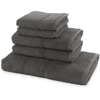 Handtuchset 5-tlg. grau