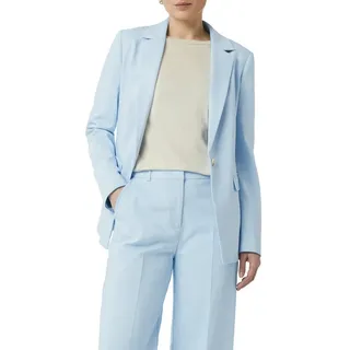 Comma, comma Antaillierter Blazer mit Pattentaschen hellblau 38