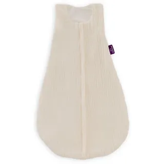Träumeland Baby Schlafsack LIEBMICH Baumwollmusselin Beige 110
