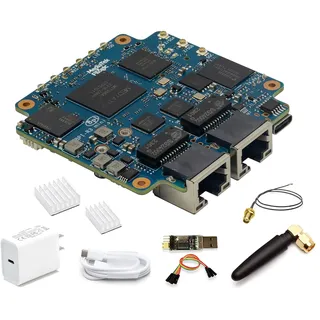 Banana Pi BPI-R3 Mini Wi-Fi 6 OpenWRT IoT Development Board, Wireless Dual-Band Router Board, MediaTek MT7986 (Filogic 830) SoC, Support PCIe M.2 NVMe SSD 2X 2.5GbE SFP Ethernet for Smart Gateway
