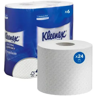 Kleenex Kleenex® Toilettenpapier Premium 4-lagig, 24 Rollen