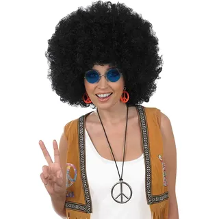 Fun Shack Afro Perücke, Perücke Afro, Afroperücke, Perrücke Afro, Afro Perücke Herren, Afro Perücke Schwarz, Perücke Schwarz Afro, Perücke Afro Damen, Afro Perücke Damen Kurz - Einheitsgröße