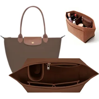 Organizer für Longchamp Tasche,Organizer für Longchamp Pliage M,Taschen Organizer für Longchamp M,Geldbörsen-Organizer für Longchamp,Filz Taschenorganizer mit mehreren Taschen,Handtaschen Organizer