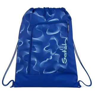 Satch Turnbeutel Sportbeutel (1-tlg), Einfach am Rucksack fixierbar, passt auf alle satch Schulrucksäcke blau 33 cm x 44 cm x 1 cm
