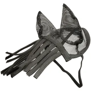 my hobby horse Fliegenhaube mit Fransen für Steckenpferde Schwarz