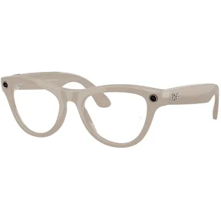 Ray-Ban Meta Skyler Kreidegrau Glänzend mit Transitions / 0RW4014 6700MF52
