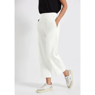 STREET ONE 7/8-Hose, mit Taschen und Gummizug, weiß
