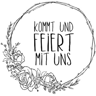 Rayher 29200000 Stempel, Motiv: kommt und feiert mit uns, 9 x 9 cm, Textstempel für Hochzeit, Taufe, Kommunion, Geburtstag Party, zum Gestalten von Einladungskarten, Holzstempel Butterer