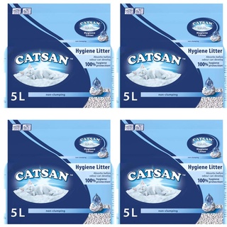 Catsan 4 x 5 l Katzenstreu für Hygiene