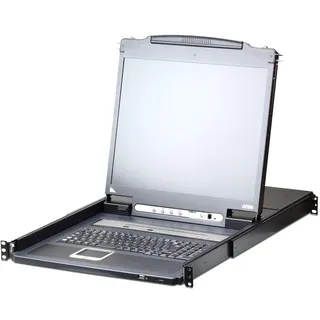 ATEN CL5716iM LCD KVM Switch Over IP, "USB-PS/2,VGA", 16-Ports Deutsch schwarz