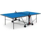 Sponeta Tischtennisplatte S 1-43 e, 4 mm Platte, Outdoor, 274 x 152,5 x 76 cm, blau, rollbar & klappbar, mit Netz