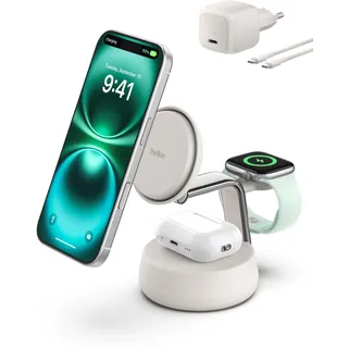 Belkin UltraCharge Pro 25W Qi2 mag.3-in-1 Ladest.ws. WIZ040kqSD