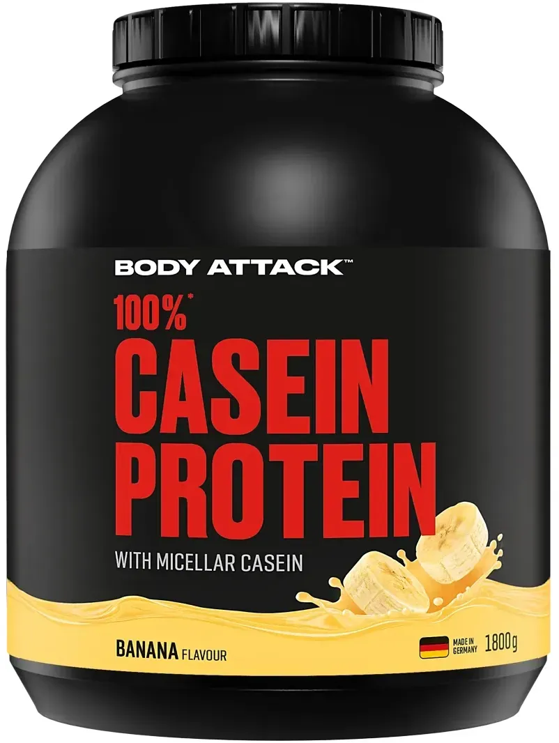 Body Attack - 100 % Casein Protein - 1800gBanana Cream