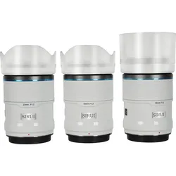 Sirui Sniper Set AS-3S-ZW 23mm, 33mm & 56mm F1.2 APSC Auto-Focus Lens Kit (Nikon Z-Mount, weiss, Carbon Fi (Nikon Z, APS-C / DX), Objektiv, Weiss